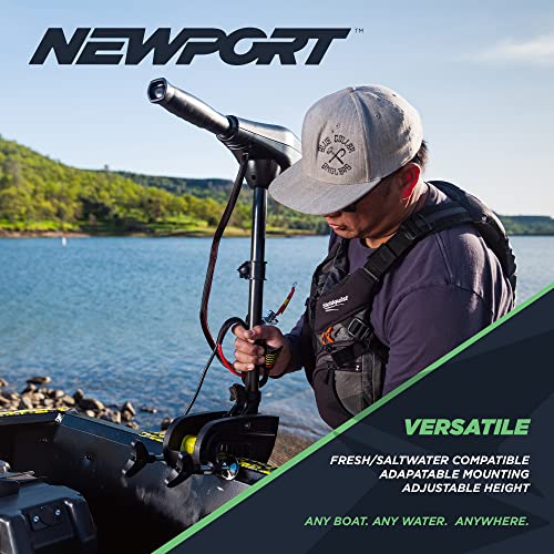 Newport Thrust Saltwater Transom Mounted Trolling Electric Motor W LED